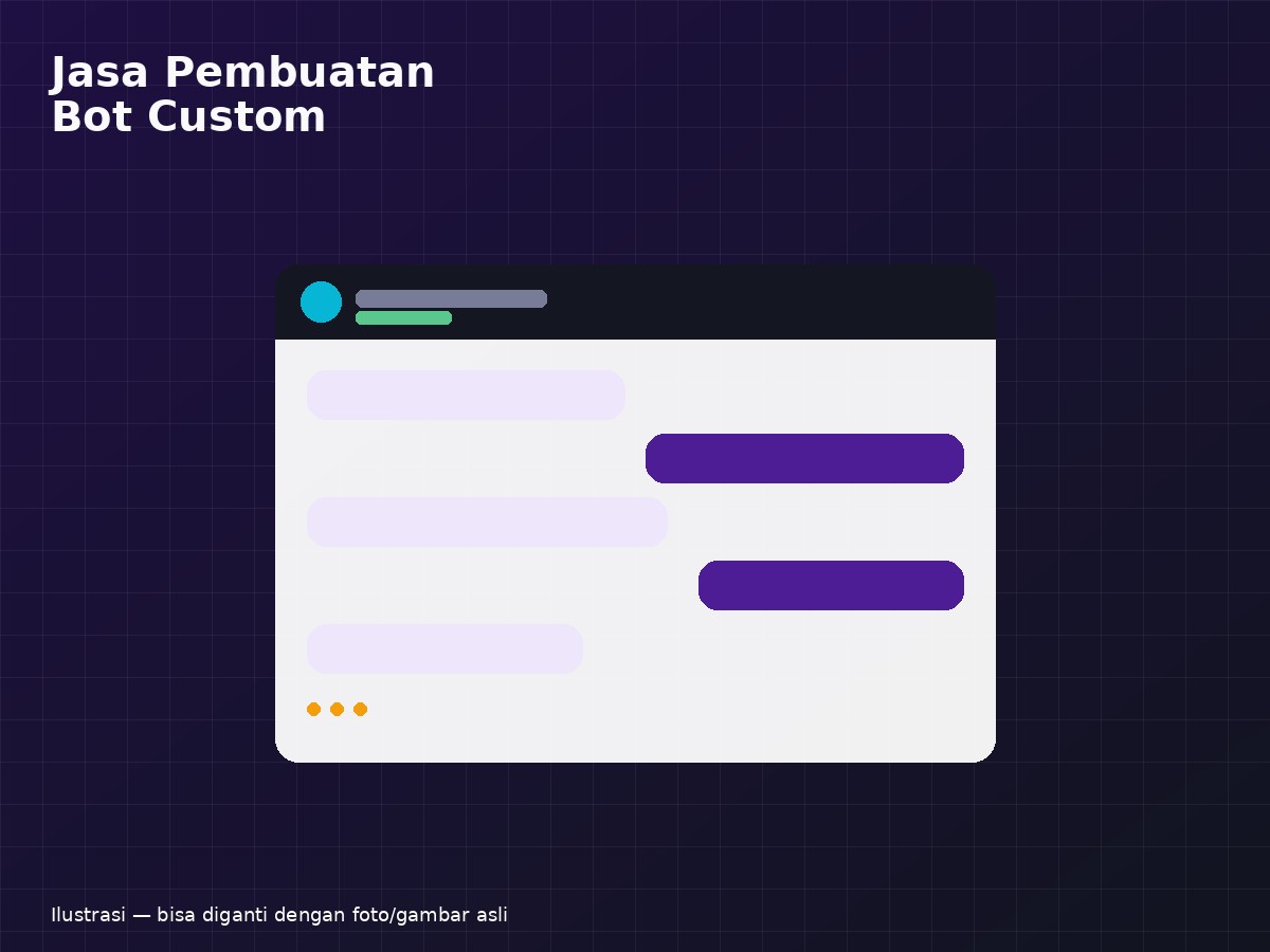 Jasa pembuatan bot WhatsApp, Telegram, Discord custom DTSTORE