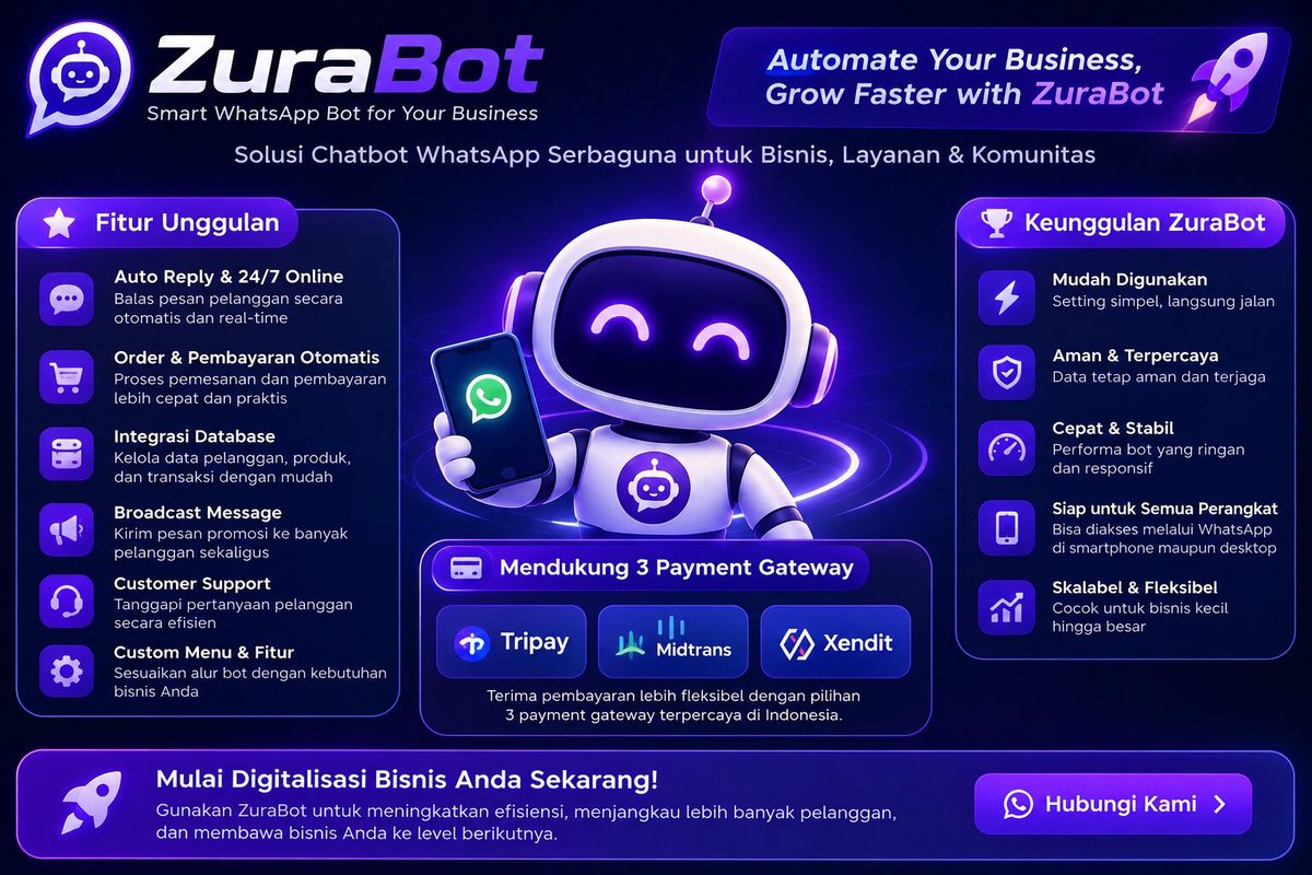 ZuraBot - script bot autoorder Telegram dengan payment gateway